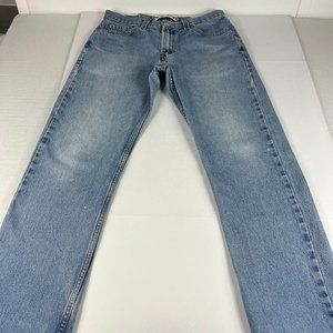 Levi's Jeans Men's 33x30* 505 Straight Blue Faded Paint Splatter Denim Tag 33x32